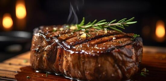 Newyorský steak s bylinkovým máslem