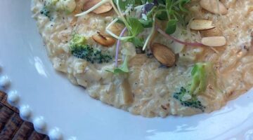 Risotto s houbami a pórky