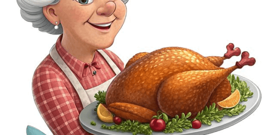 Pečený krocan se švestkovým nádivkem