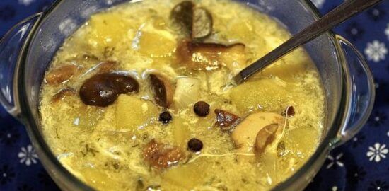 Kulajda s houbami a smetanou