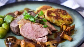 Pečená kachna s jablkovým zelím