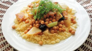 Kuskus s dušenou zeleninou