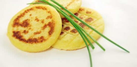 Bramborové placky s kozím sýrem