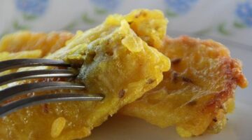 Smažené banány s karamelovou polevou