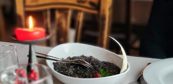 Italské rizoto se šafránem a hříbky