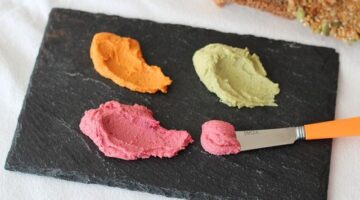 Hummus s grilovanou zeleninou a pitou