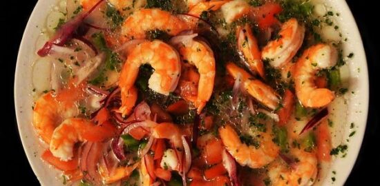 Ceviche z bílého mořského okouna