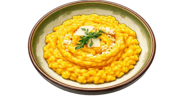 Risotto s vlašskými ořechy a gorgonzolou