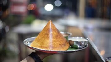 Masala Dosa s Bramborovou Plnkou