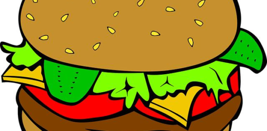 Hamburger s hranolkami a pivem