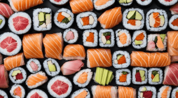 Rolky sushi s lososem