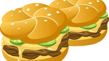 Hamburgery s hranolkami a kečupem