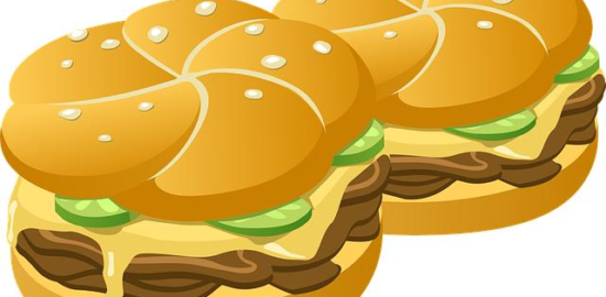 Hamburgery s hranolkami a kečupem