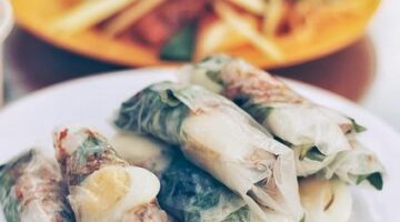 Rýžové papíry s humrem a avokádem