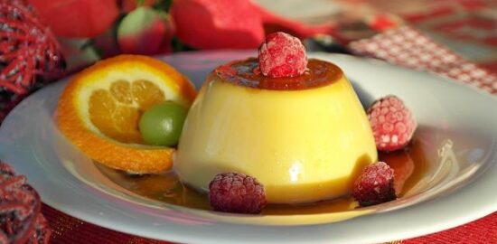 Pudink z manga a kokosu