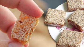 Sezamové tofu s brokolicí