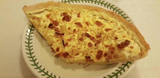 Quiche Lorraine s houbovou omáčkou