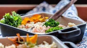 Risotto al limone a basilico