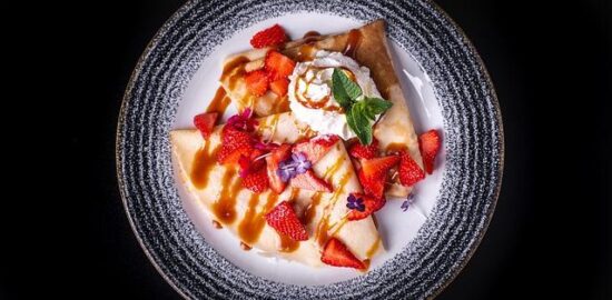 Crepy se špenátem a sýrem