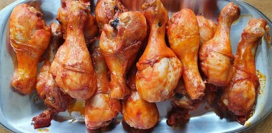 Kuřecí barbecue žebírka s kukuřicí