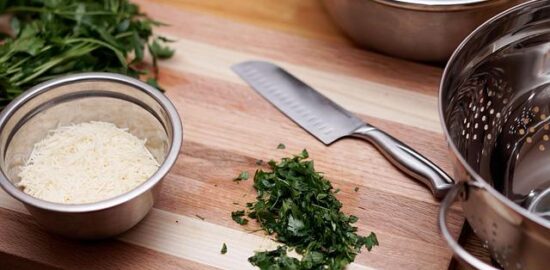 Parmezánová cuketová nádýmka with fazole