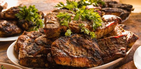 Grilovaný tofu s česnekem a bylinkami