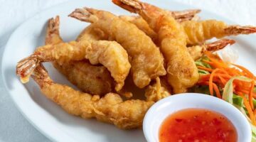 Tempura krevety s japonskou rýží