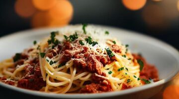 Boloňské špagety s parmezánem