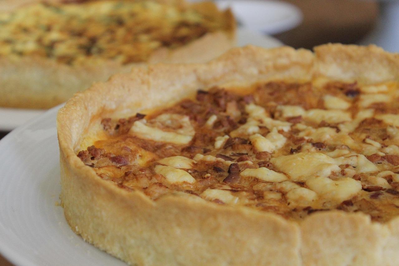 Quiche Lorraine s brokolicí a šunkou