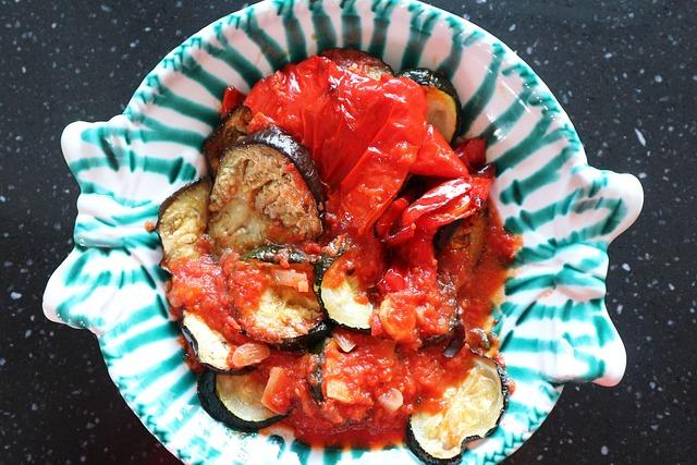 Ratatouille s brambory and broskvemi
