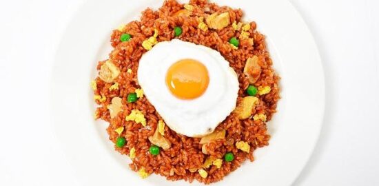 Nasi Goreng Jídlo z výpečka a zeleniny