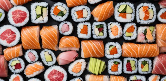 Sushi rolky s tuňákem a avokádem