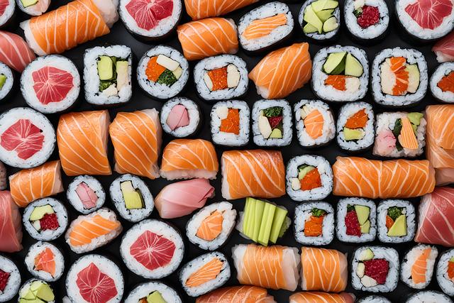 Sushi rolky s tuňákem a avokádem