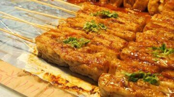 Pečené tofu s restovanou zeleninou