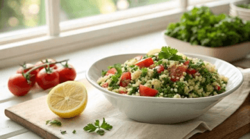 Tabbouleh z čerstvých bylinek