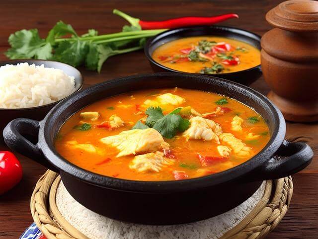 Moqueca bahiana s kokosovým mlékem