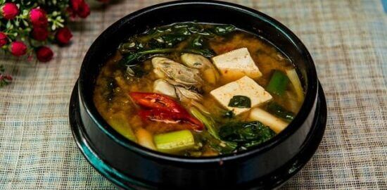 Miso polévka se shiitake